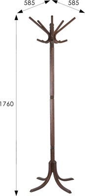 Вешалка для одежды Мебелик В 8Н