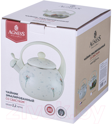Чайник со свистком Agness 943-054