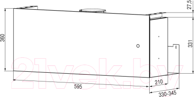 Вытяжка скрытая Krona Sophie 600 S / КА-00007225 - фото