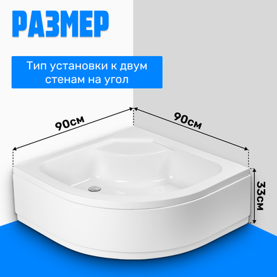 Душевой поддон Saniteco Т005