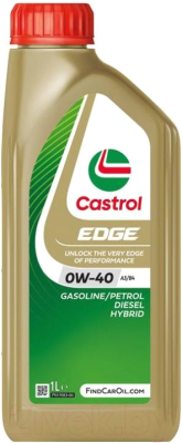 Моторное масло Castrol Edge 0W40 A3/B4 / 15F6B4 - фото