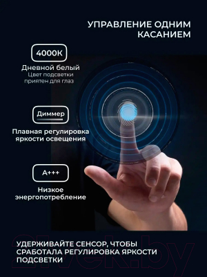 Зеркало Emze 100 / LED.100.100.4К