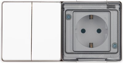 Блок выключатель+розетка ЭРА Эксперт 11-7502-01 / Б0063270