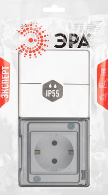 Блок выключатель+розетка ЭРА Эксперт 11-7502-01 / Б0063270