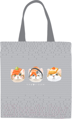 Сумка-шоппер ArtSpace Sushi Cats / HB_59692 - фото