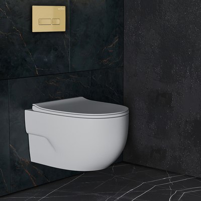 Унитаз подвесной с инсталляцией Roxen StounFix Dual Fresh 968069