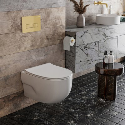 Унитаз подвесной с инсталляцией Roxen StounFix Dual Fresh 968069