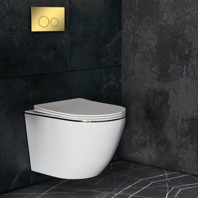 Унитаз подвесной с инсталляцией Roxen StounFix Dual Fresh 968092