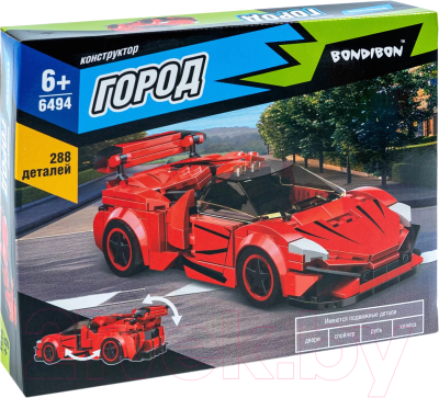 Конструктор Bondibon Город Машина / ВВ6494 - фото