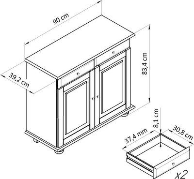 Тумба Dipriz Lena Д.10086.1