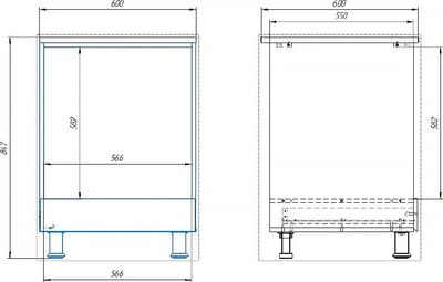 Шкаф под духовку Dipriz Д.70088.2
