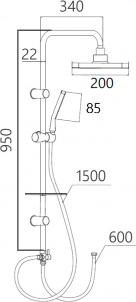Душевая система Gross Aqua Edge GA9019