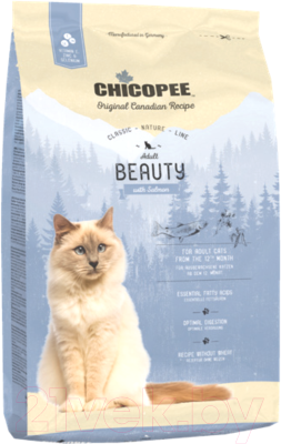 Сухой корм для кошек Chicopee CNL Beauty с лососем (1.5кг) - фото