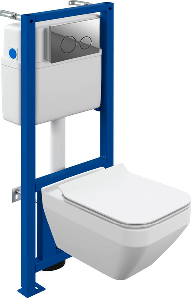 Унитаз подвесной с инсталляцией Cersanit Crea CO DPL EO Slim + Link PRO / 64443 - фото