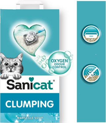 Наполнитель для туалета Sanicat Clumping Marseillе Soap