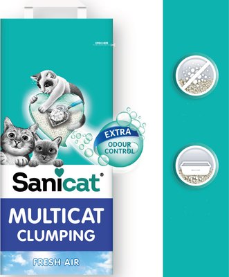 Наполнитель для туалета Sanicat Clumping Multicat