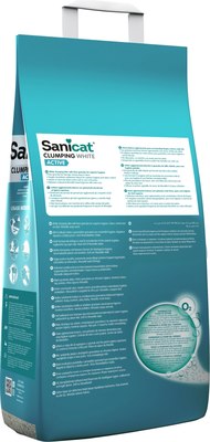 Наполнитель для туалета Sanicat Clumping White Active