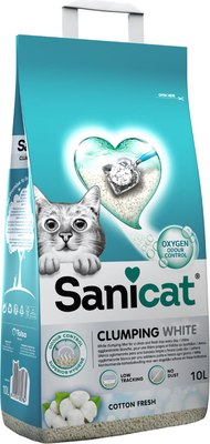 Наполнитель для туалета Sanicat Clumping White Cotton Fresh - фото