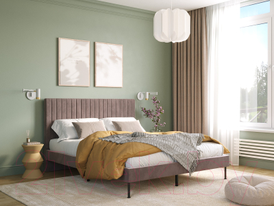 Двуспальная кровать НК Мебель Novel 160x200 / 26011195