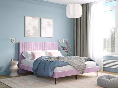 Двуспальная кровать НК Мебель Novel 160x200 / 26011194