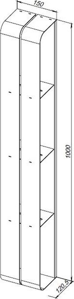 Полка для ванной Aquanet Магнум 334114