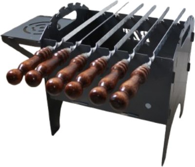 Мангал BZT Mini с полкой