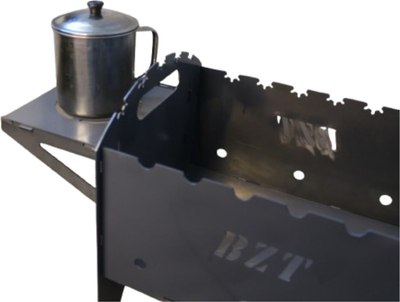 Мангал BZT Mini с полкой