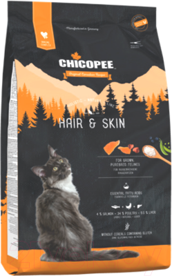 Сухой корм для кошек Chicopee HNL Hair & Skin (8кг) - фото