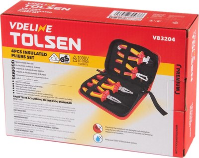 Набор губцевого инструмента Tolsen TTV83204 