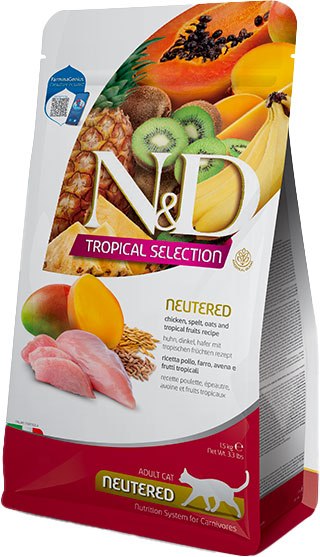 Сухой корм для кошек Farmina N&D Tropical Selection Cat Chicken Neutered Adult - фото