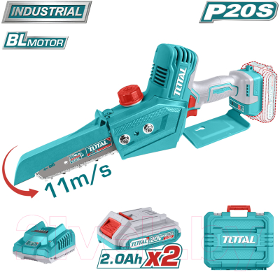 Пила цепная аккумуляторная TOTAL Industrial / TGSLI20686