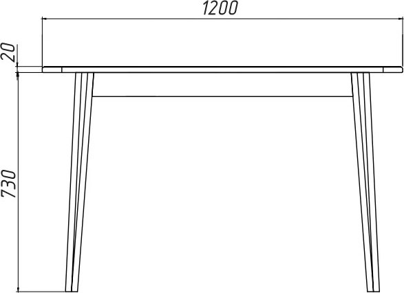 Обеденный стол Белдревизделие Монте Кристо 120x70x75 дубовый