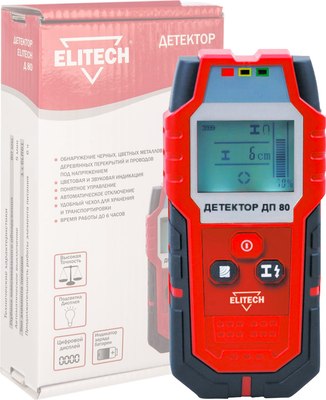 Детектор металла Elitech ДП 80