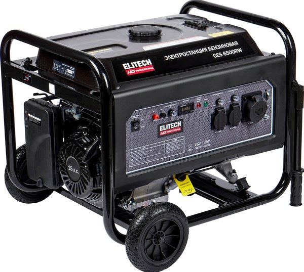 Бензиновый генератор Elitech GES 6500RW (204667) - фото