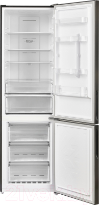 Холодильник с морозильником Maunfeld MFF200NFSB10 Inverter