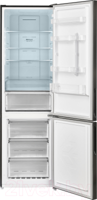Холодильник с морозильником Maunfeld MFF200NFSB10 Inverter