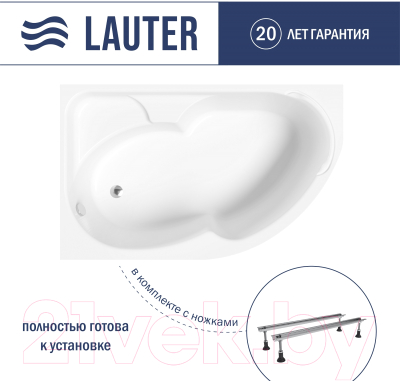 Ванна акриловая Lauter Geneva 170x105 / 2103170L