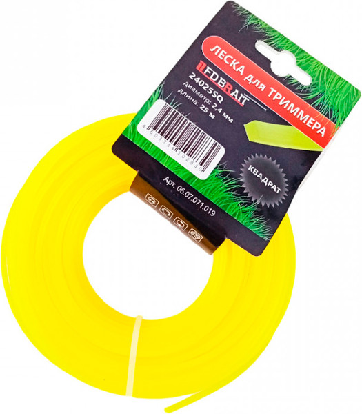 Леска для триммера Brait BR 2.4x25м General / 24025 SQ - фото