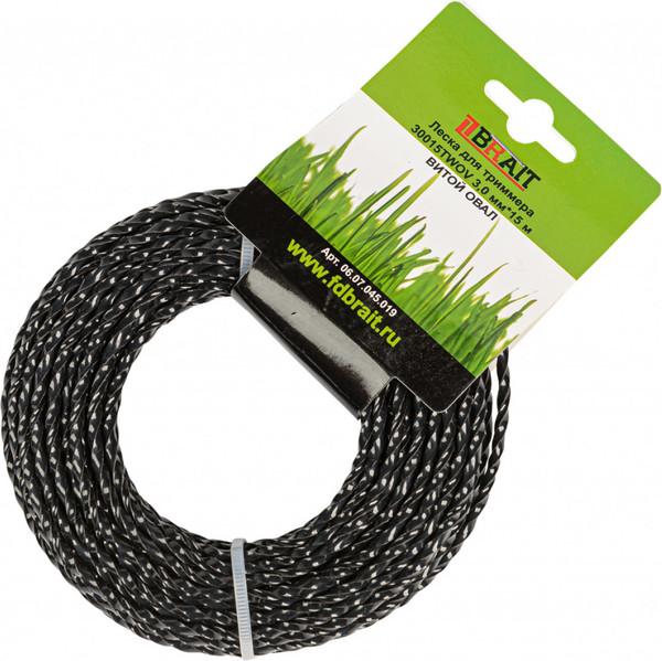 Леска для триммера Brait BR 3.0x15 / 30015 TWOV - фото