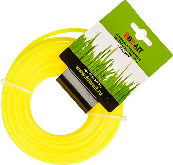Леска для триммера Brait BR 3.0x15 / 30015 SQ - фото