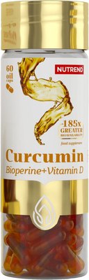 Комплексная пищевая добавка Nutrend Куркумин + Биоперин + Вит.D - фото