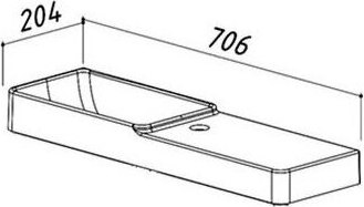 Умывальник Belux Даллас 700-01