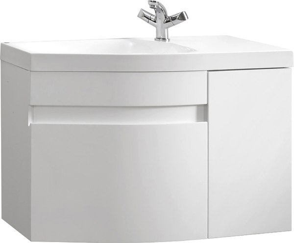 Тумба под умывальник Belux Токио НП 80-01 (1, белый глянцевый) - фото