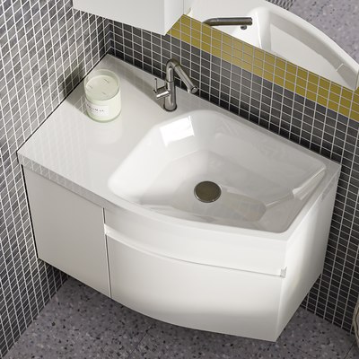 Тумба под умывальник Belux Токио НП 80-01 (1, белый глянцевый)