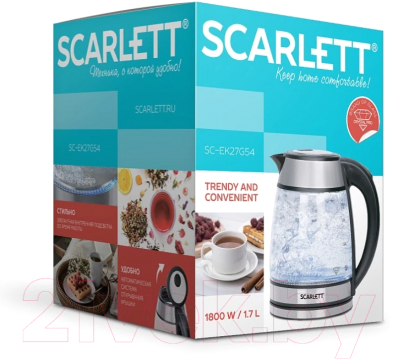 Электрочайник Scarlett SC-EK27G54
