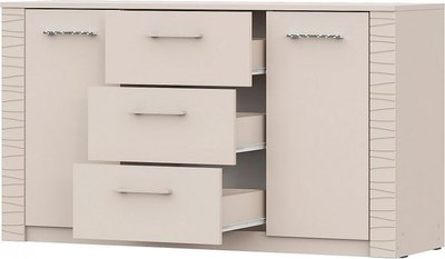 Комод NN мебель Калипсо 3 ящика двухстворчатый