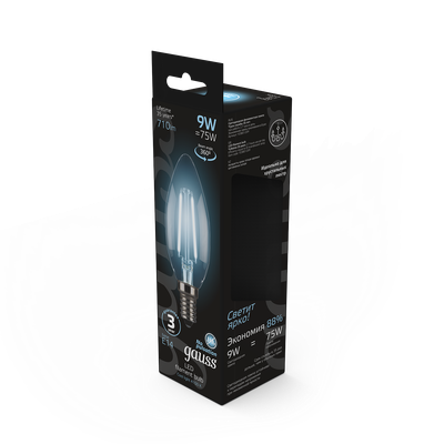 Лампа Gauss Black Filament 103801209