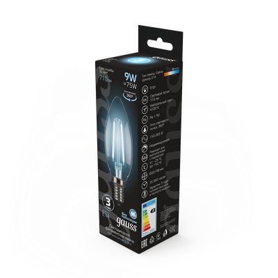 Лампа Gauss Black Filament 103801209