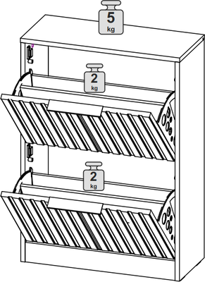 Тумба для обуви ТриЯ Хилтон Исп.2