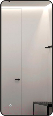 Зеркало Алмаз-Люкс Hanoi blaсk 11050s-4 - фото